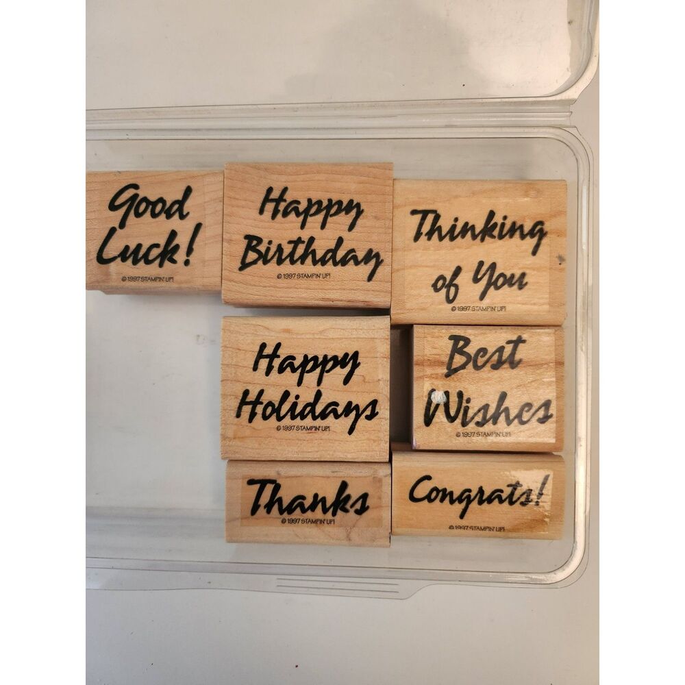 INVENTORY REDUCTION SALE. Stampin up, Bold & Basic Greetings stamp set B50